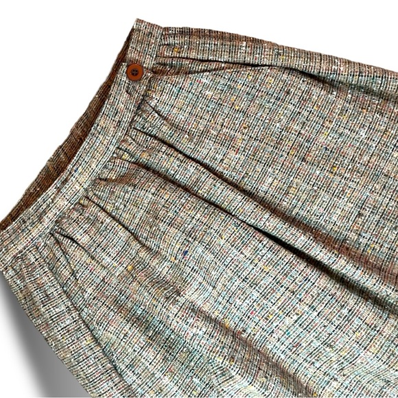 VTG Wool Blend Plaid A Line Skirt | XS - Picture 3 of 11